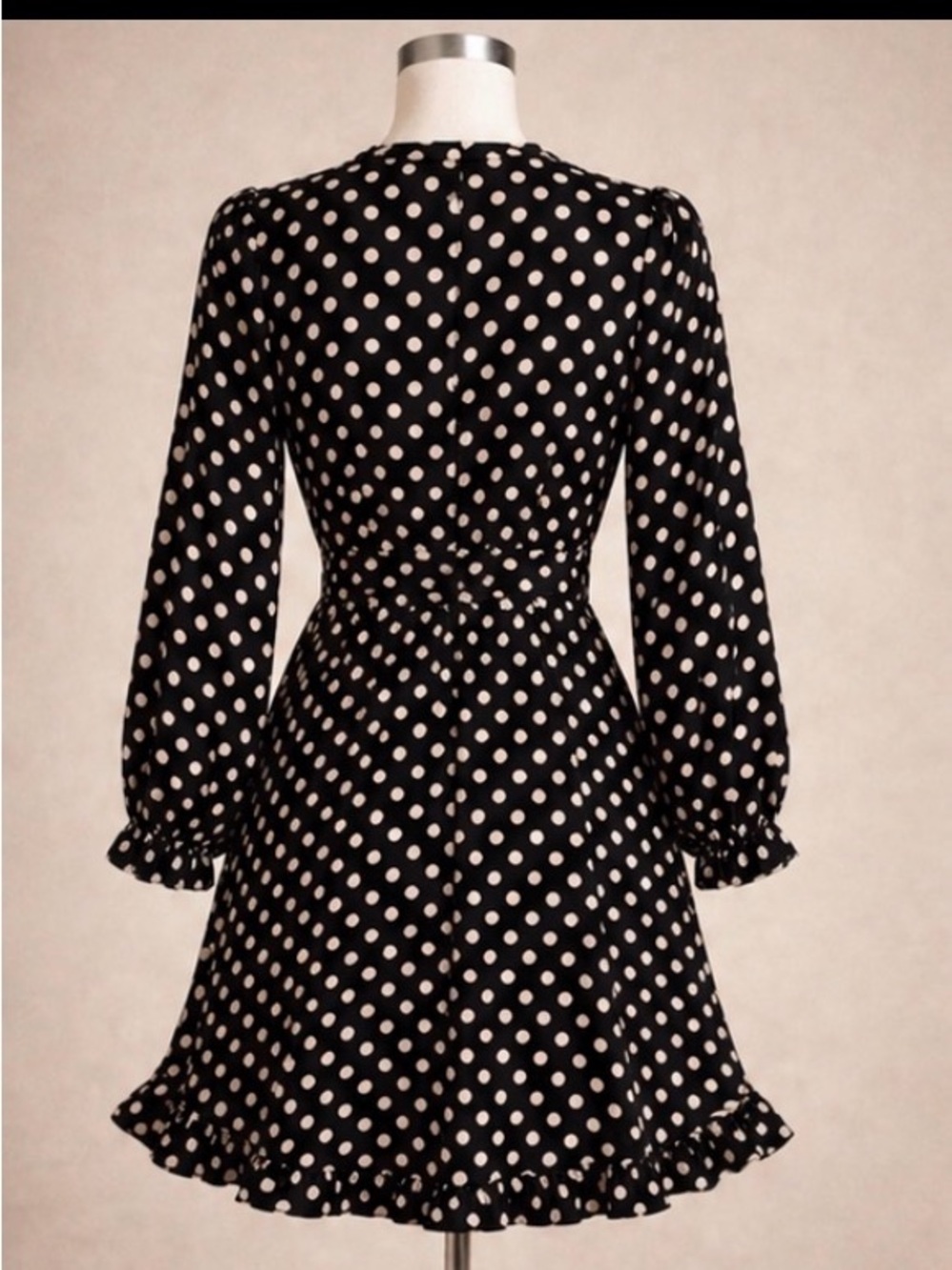 100% silk Kate Spade Polka Dot Wedding Guest Dress Size 6 - Picture 3 of 6